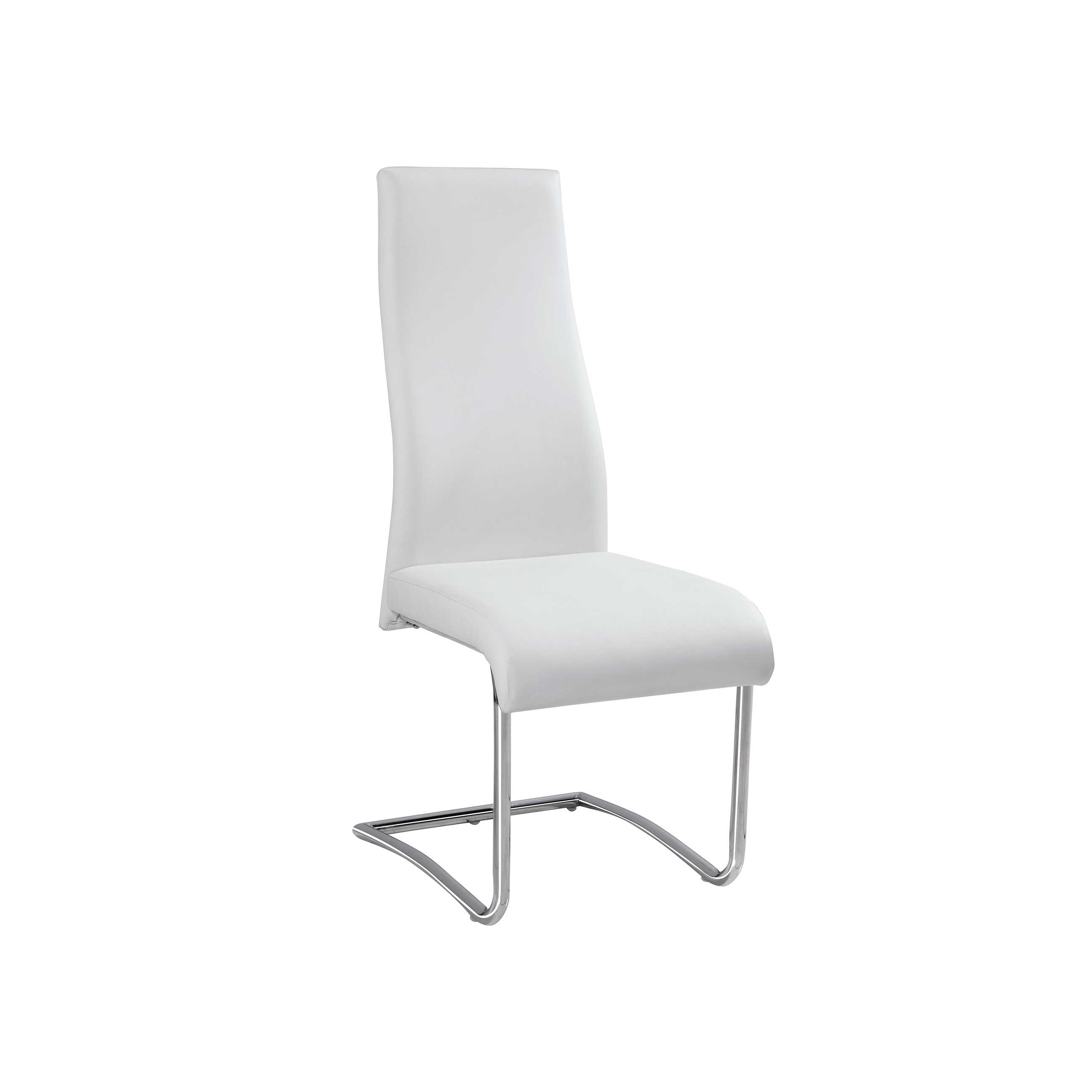 Pack 4 sillas polipiel color blanco 