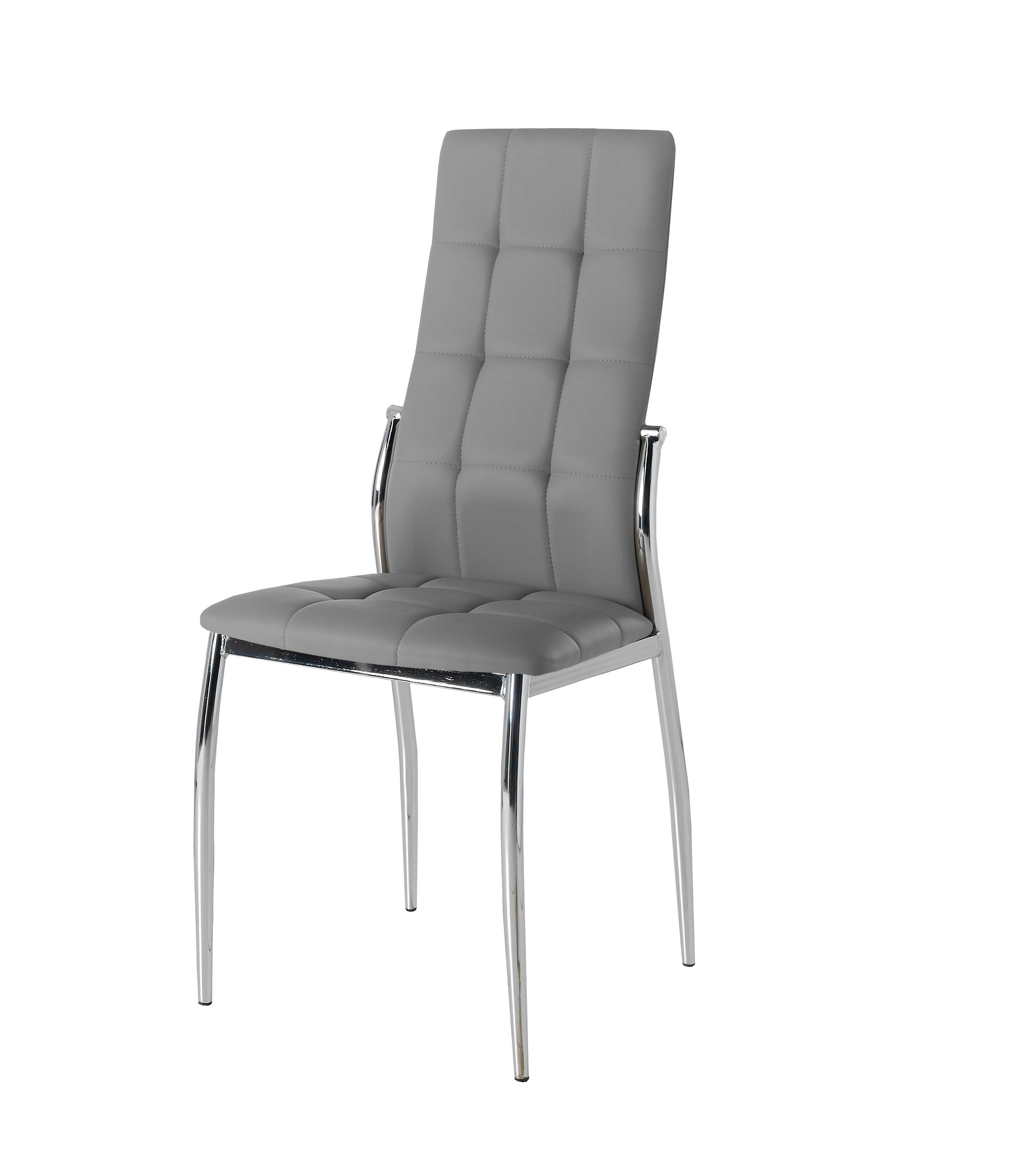 Pack 4 sillas polipiel color gris mod. Cami