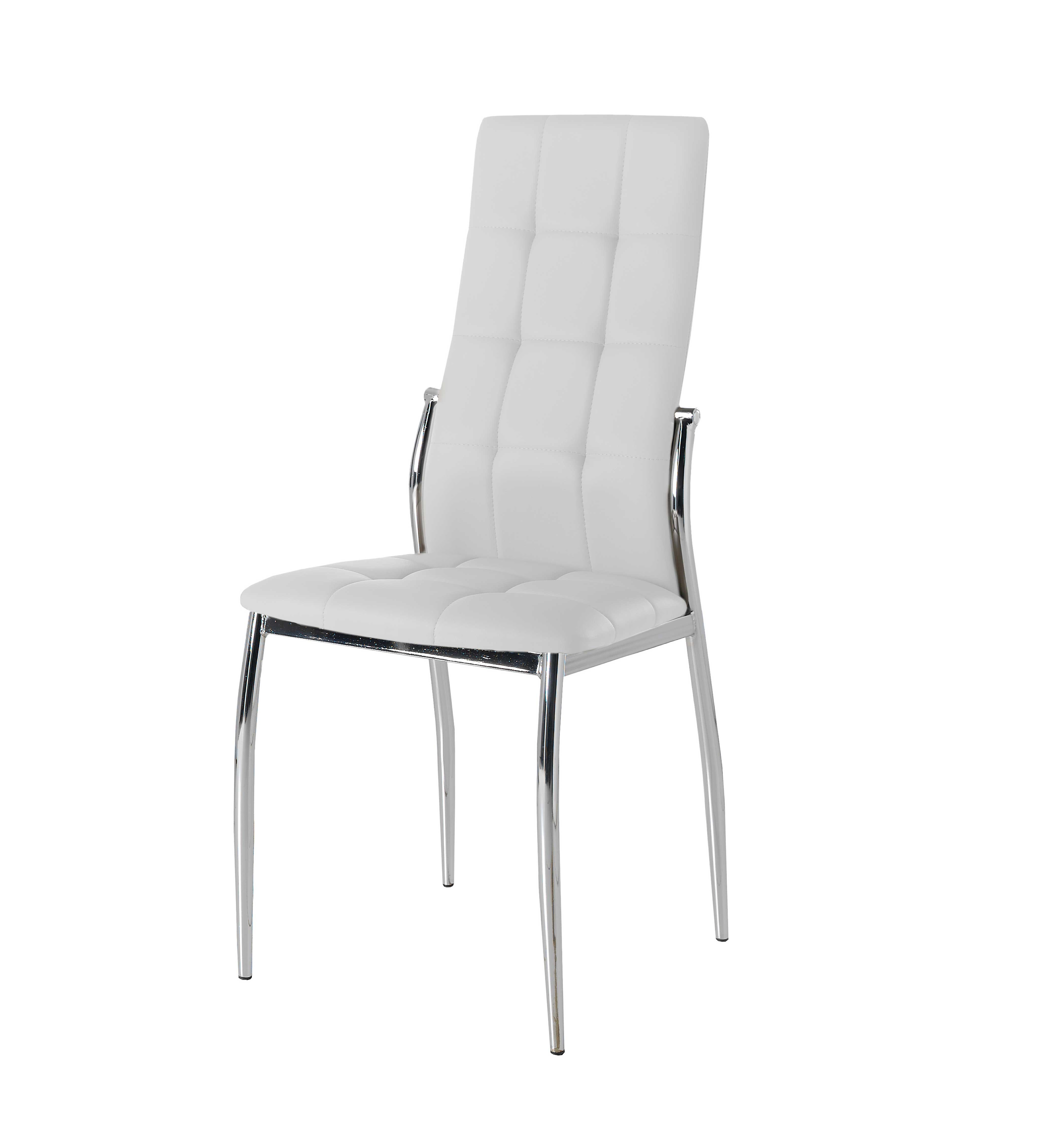 Pack 4 sillas polipiel color blanco mod. Cami
