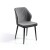 Pack 4 sillas tela gris jaspeada y trasera ecopiel gris oscuro