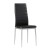 Pack 4 sillas tapizada en polipiel de color negro
